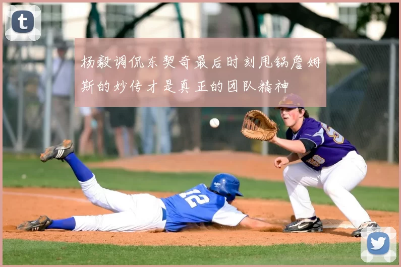 杨毅调侃东契奇最后时刻甩锅詹姆斯的妙传才是真正的团队精神
