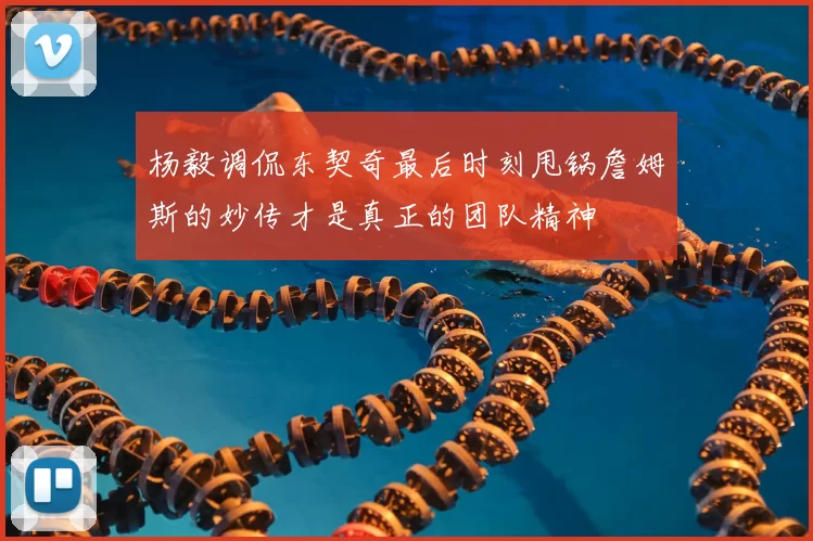 杨毅调侃东契奇最后时刻甩锅詹姆斯的妙传才是真正的团队精神